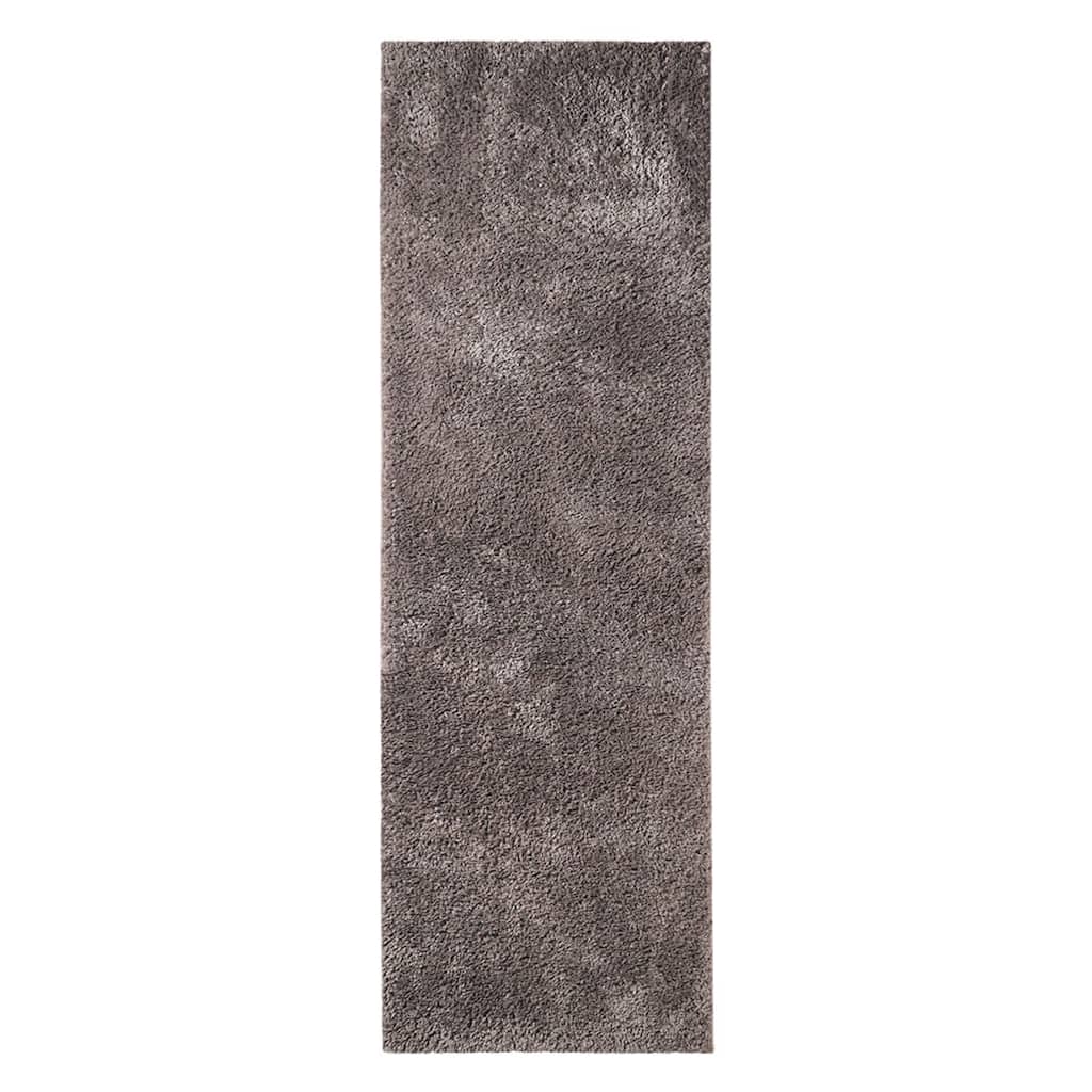 8' Taupe Tufted Handmade Stain Resistant Runner Rug - 3'6"