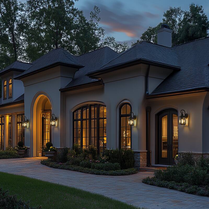 1-Light Black Outdoor Wall Light, Exterior Wall Lantern - 13.7"(H) x 5.9"(W)