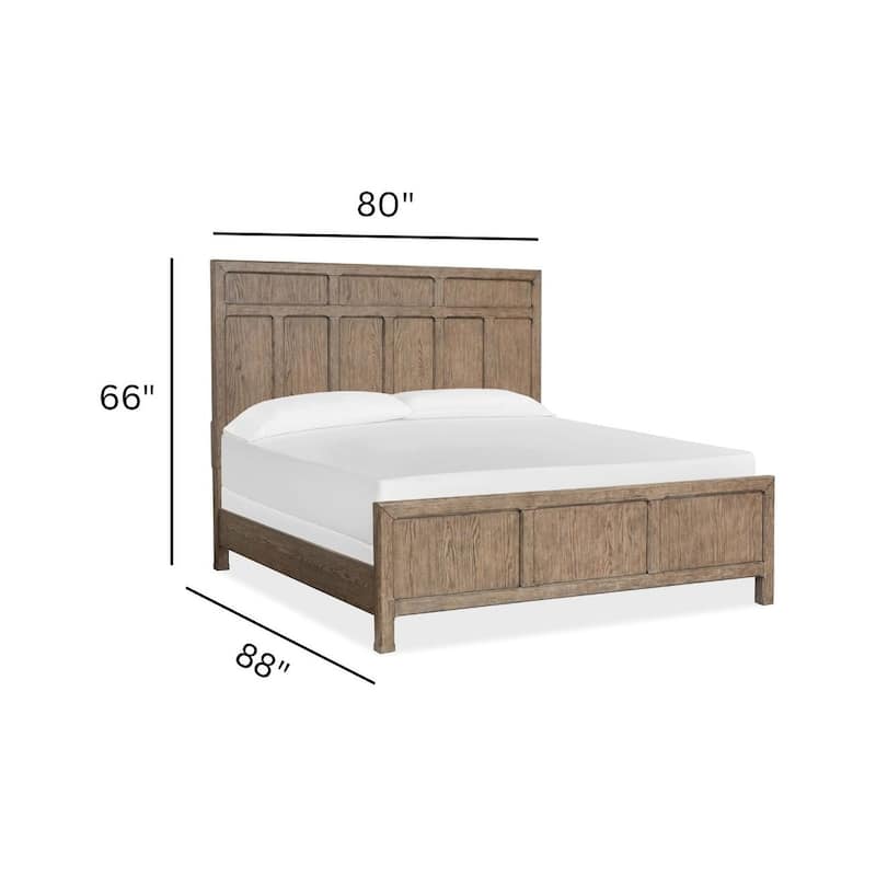 Magnussen Home Claremont Smokey Taupe Panel Bed