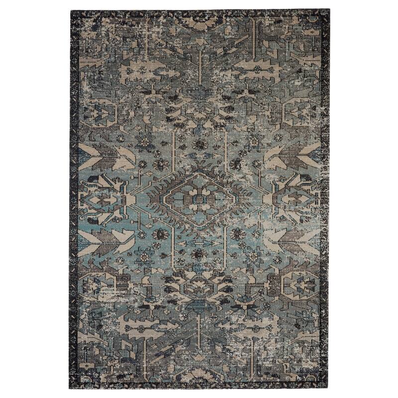 Zandra Indoor/ Outdoor Medallion Area Rug