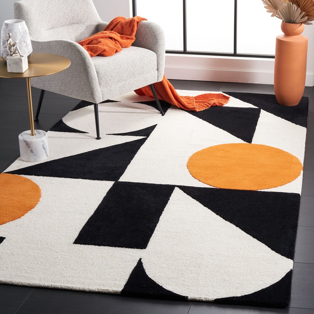 SAFAVIEH Handmade Rodeo Drive Rhianna Mid-Century Modern Wool Rug