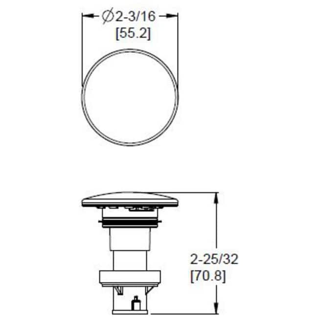 Pfister 972-098 Push and Seal Drain with Overflow - Chrome