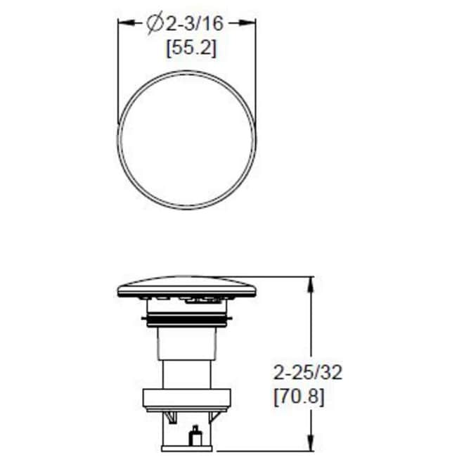 Pfister 972-098 Push and Seal Drain with Overflow