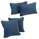 preview thumbnail 15 of 19, Blazing Needles Delaney Microsuede Throw Pillow Set (Set of 4)