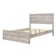 preview thumbnail 4 of 17, Rustic Full Platform Bed with Pine Wood Grain Finish