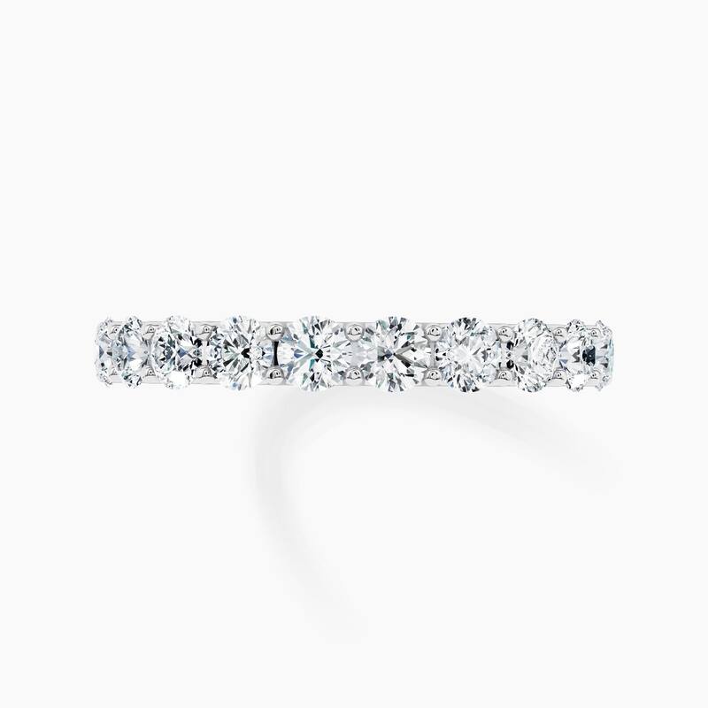 Auriya 14k Gold Round Lab Grown Diamond Half Eternity Band 1.00 - 4.50 ct. tw. (F-G, VS)