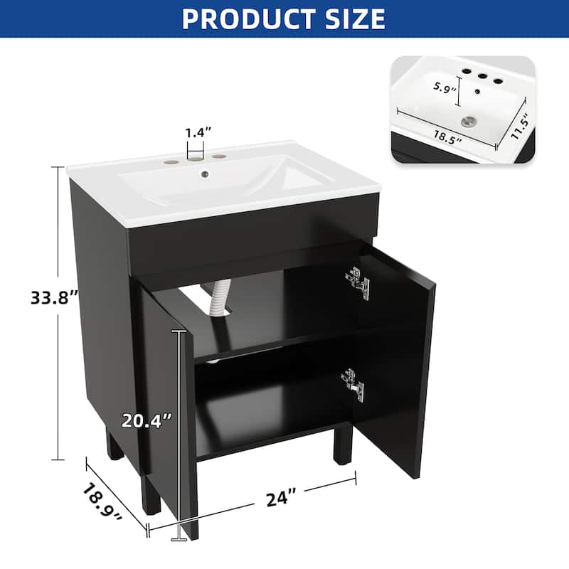 Moasis Bathroom Vanity with Sink Combo Bathroom Cabinet