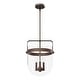 preview thumbnail 6 of 7, Hunter Karloff Clear Glass Bell-Shaped Pendant - Kitchen Island, Dining Room, Entry - Modern Farmhouse, Rustic, Industrial