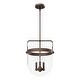 preview thumbnail 2 of 7, Hunter Karloff Clear Glass Bell-Shaped Pendant - Kitchen Island, Dining Room, Entry - Modern Farmhouse, Rustic, Industrial