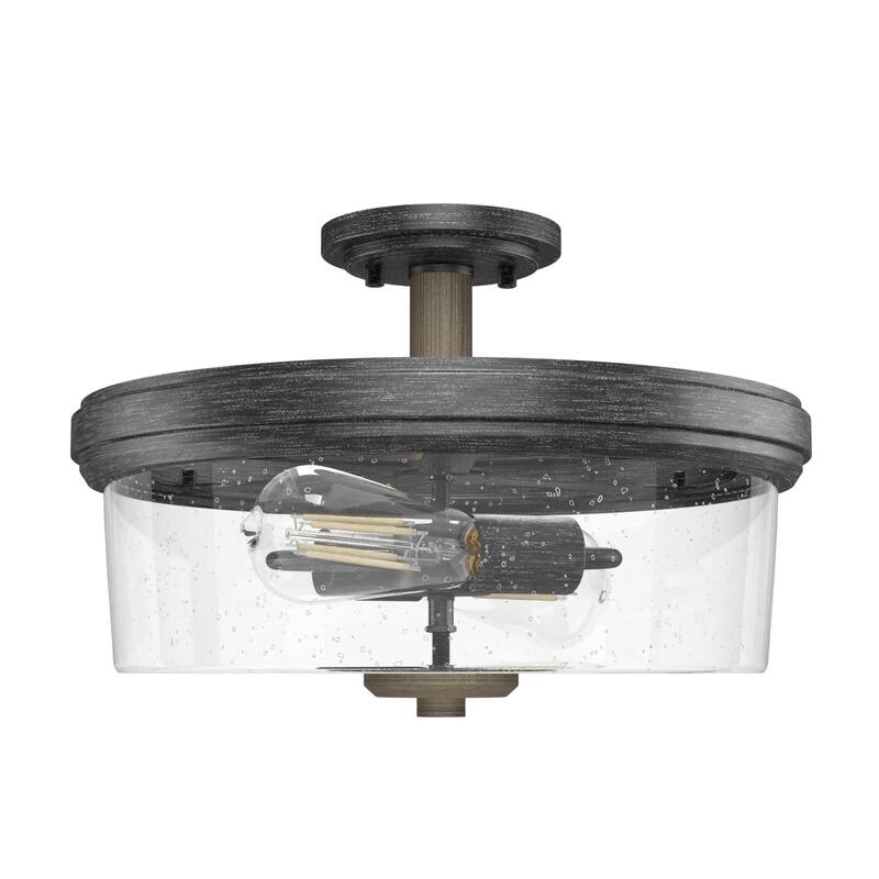 Hunter River Mill Semi-Flush Mount Ceiling Light - Island, Dining Room, Entry - Rustic, Modern Farmhouse, Transitional