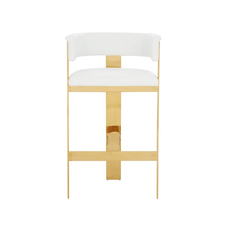 Modrest Boswell Modern White & Gold Barstool