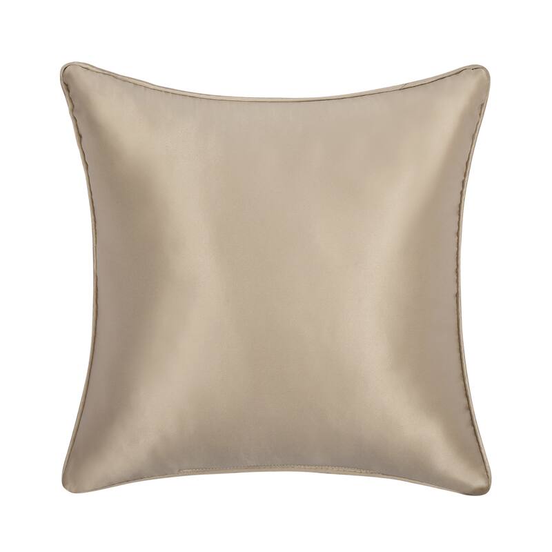 Spectra 16" Square Decorative Throw Pillow - Polyester - Taupe - Accent