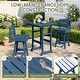 preview thumbnail 41 of 48, 3-Piece HDPE Counter Height Bar Set with 2 24.8'' Height Swivel Bar Stools and 29.92'' W Square Bar Table,Pub table sets of 3