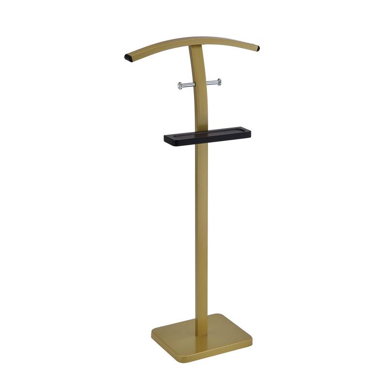 Valet Stand Modern with Tray and T-Shaped Hanging Frame