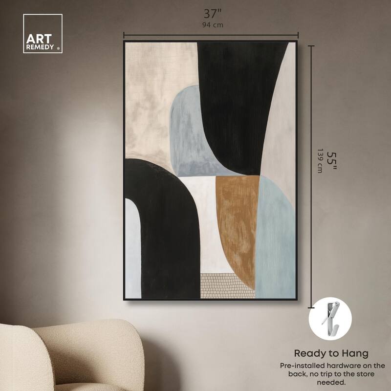 Interlocking Segments I Canvas by Art Remedy
