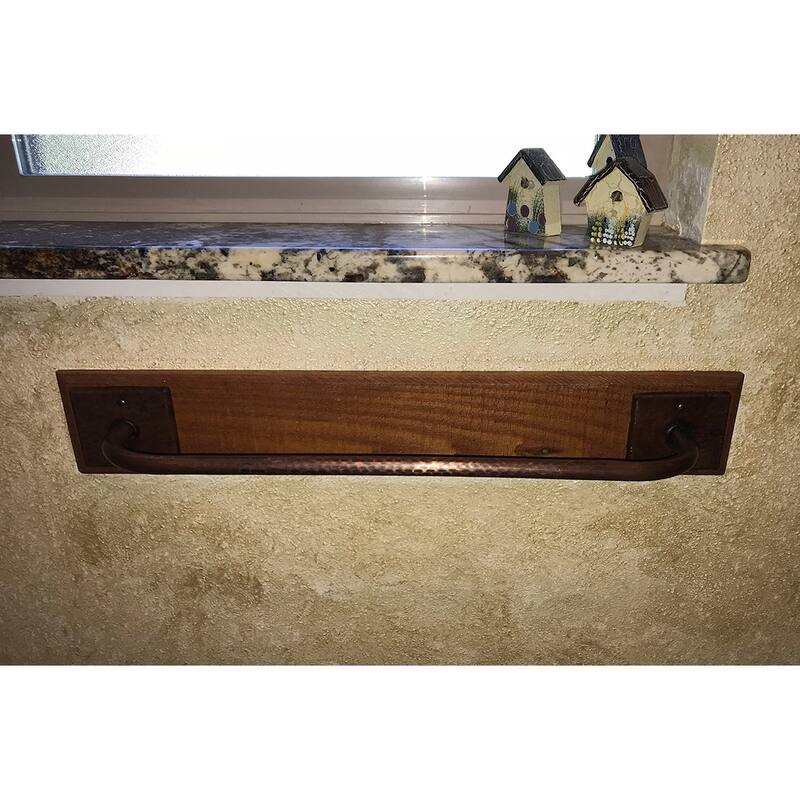 18-in Hammered Copper Towel Bar in Oil Rubbed Bronze (TR18DB)