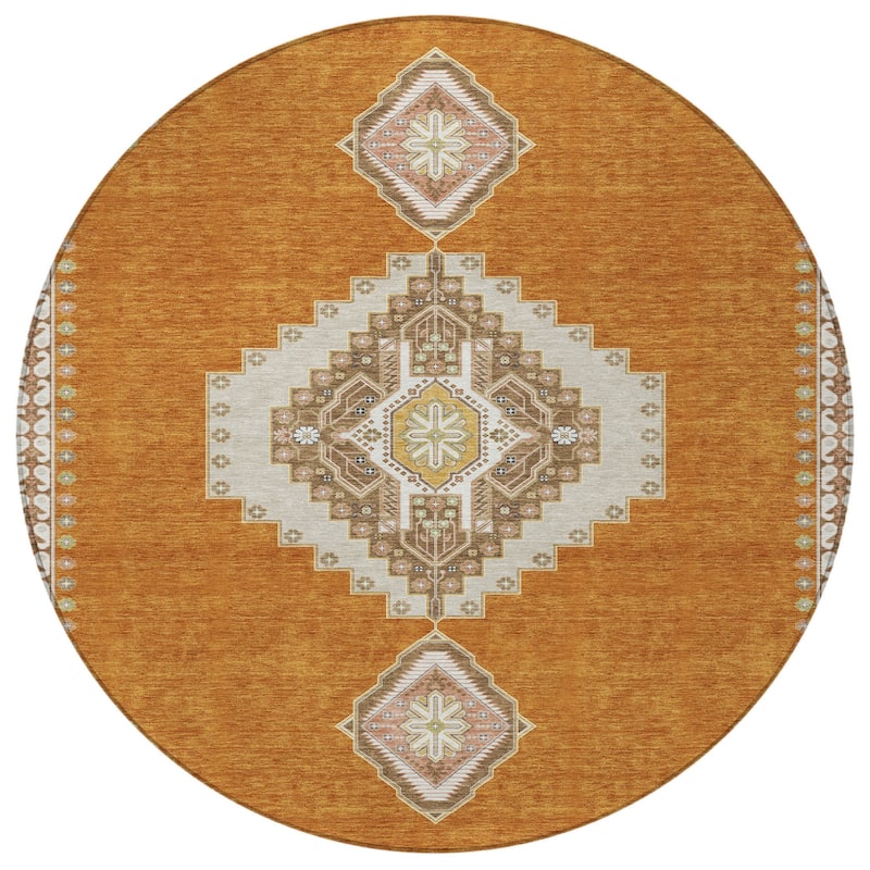 HomeRoots Oriental Traditional Rectangle Outdoor Rug