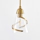 preview thumbnail 13 of 13, Parrot Uncle 7" Modern Gold 1-light Adjustable Pendant Light with Seeded Glass Shade