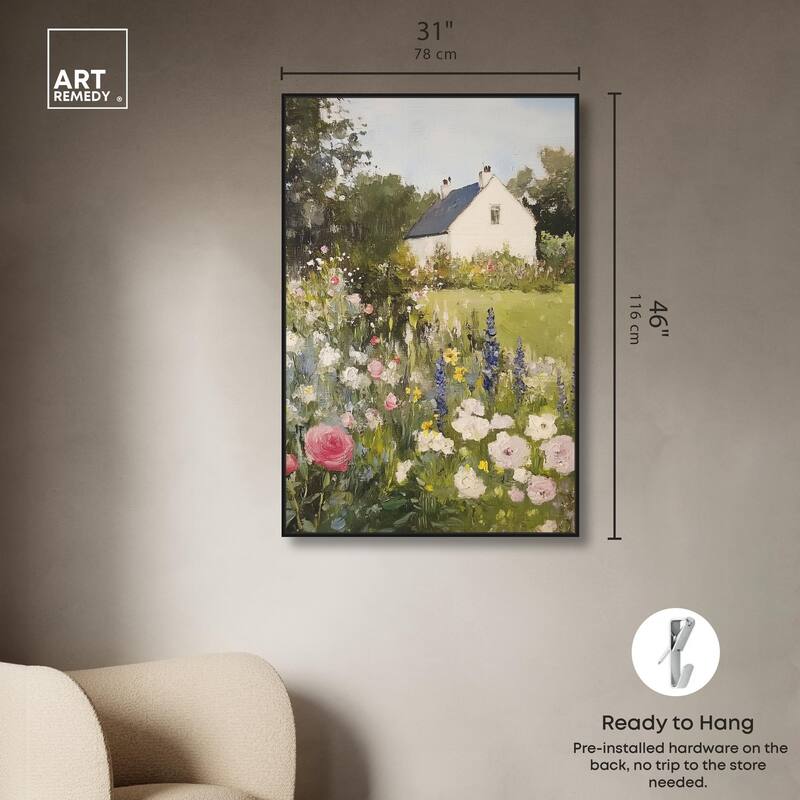 Floral Farmhouse II Canvas by Art Remedy