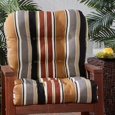 Brick Stripe 21-inch x 42-inch Outdoor Chair Cushion (Cushion Only)