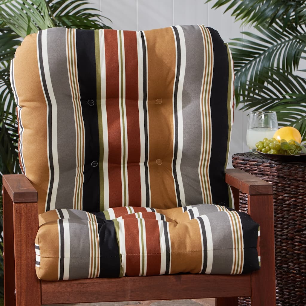 Brick Stripe 21-inch x 42-inch Outdoor Chair Cushion (Cushion Only)