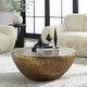 preview thumbnail 2 of 2, Uttermost Gilded Dome Gold Coffee Table - 36"W x 15"H x 36"D