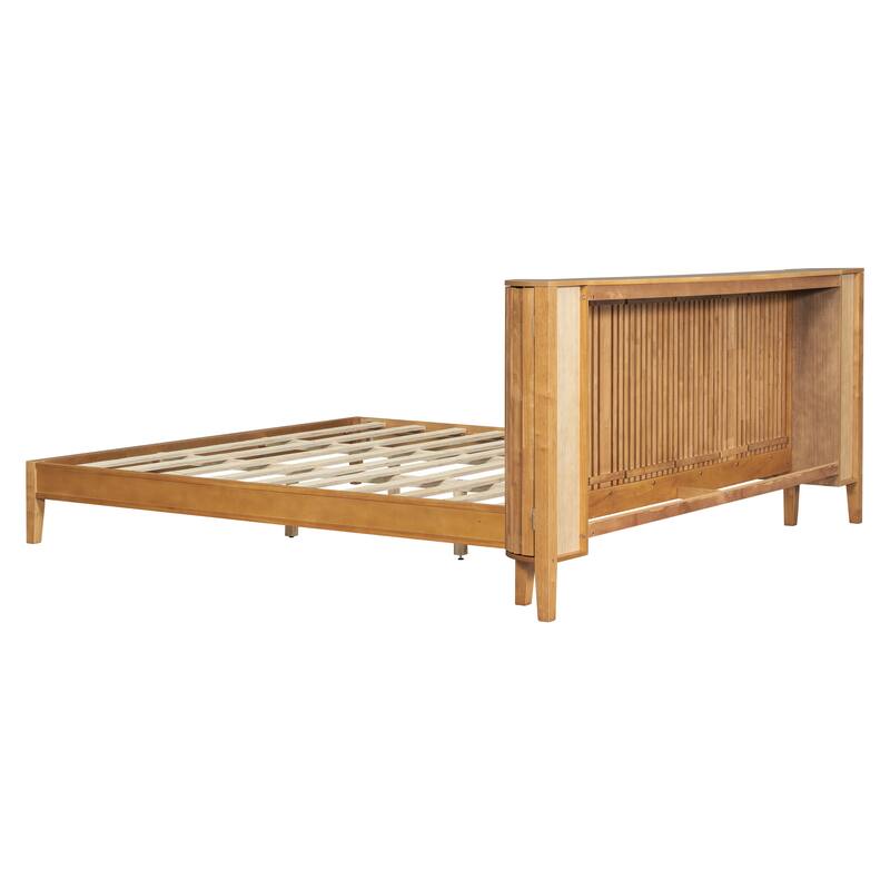 Christopher Knight Home - Theodosia Solid Wood Bedframe with Headboard