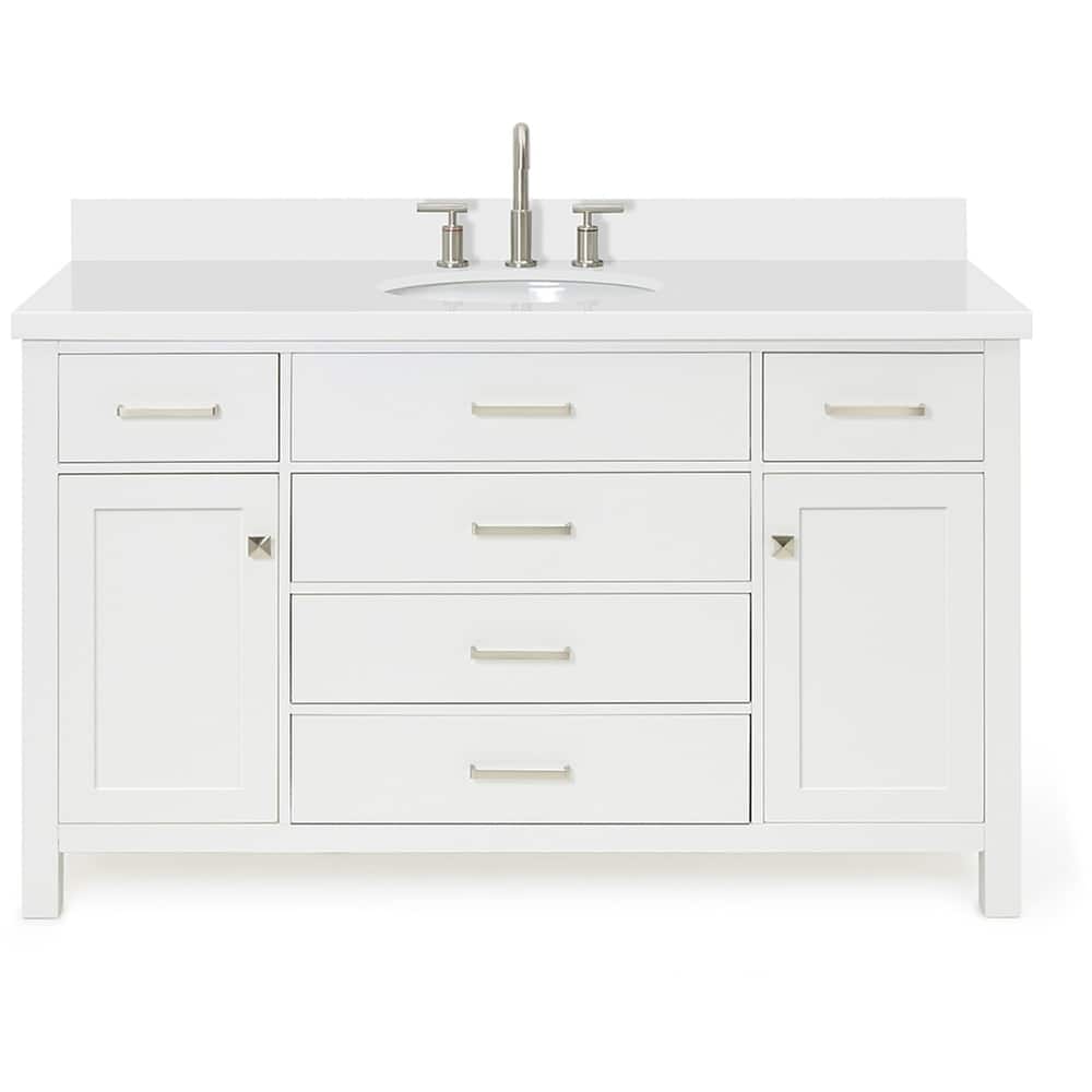 Ariel H055SWQOVO Bristol 55" Free Standing Single Oval Basin Vanity