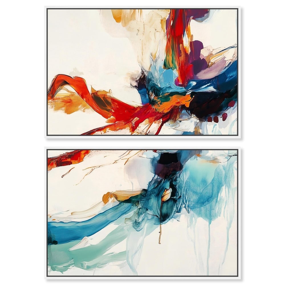 Vibrant Palette I Canvas Set of 2 by Art Remedy