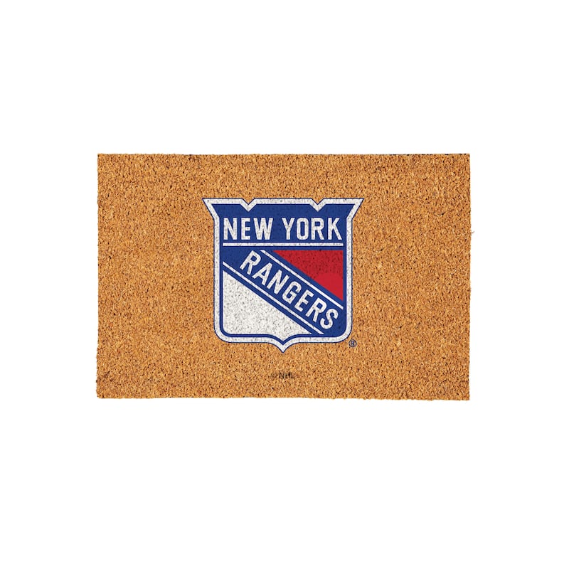 New York Rangers Full Color Indoor/Outdoor Coir Mat