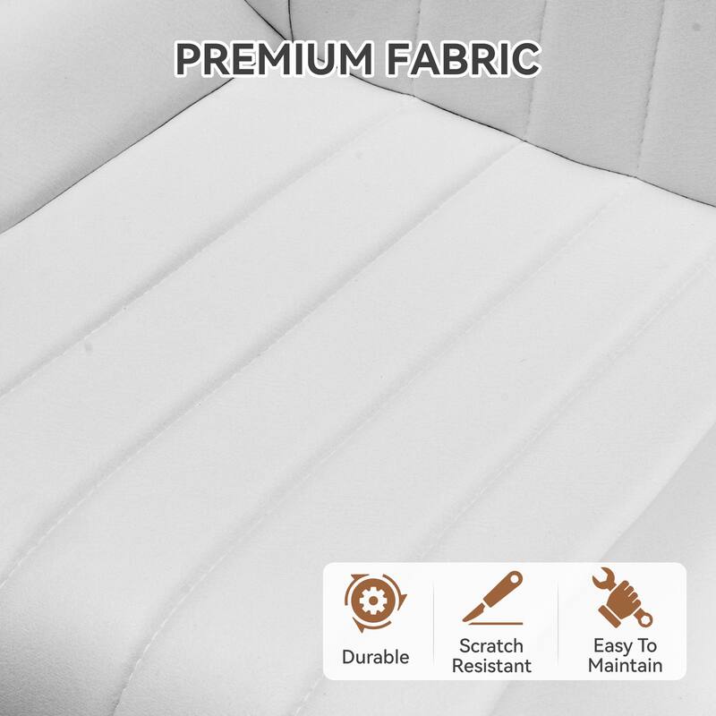 Modern Dining Chairs Set of 2, Comfy Dining Room Chairs with Thick Cushions, Upholstered Fabric Kitchen Side Chairs