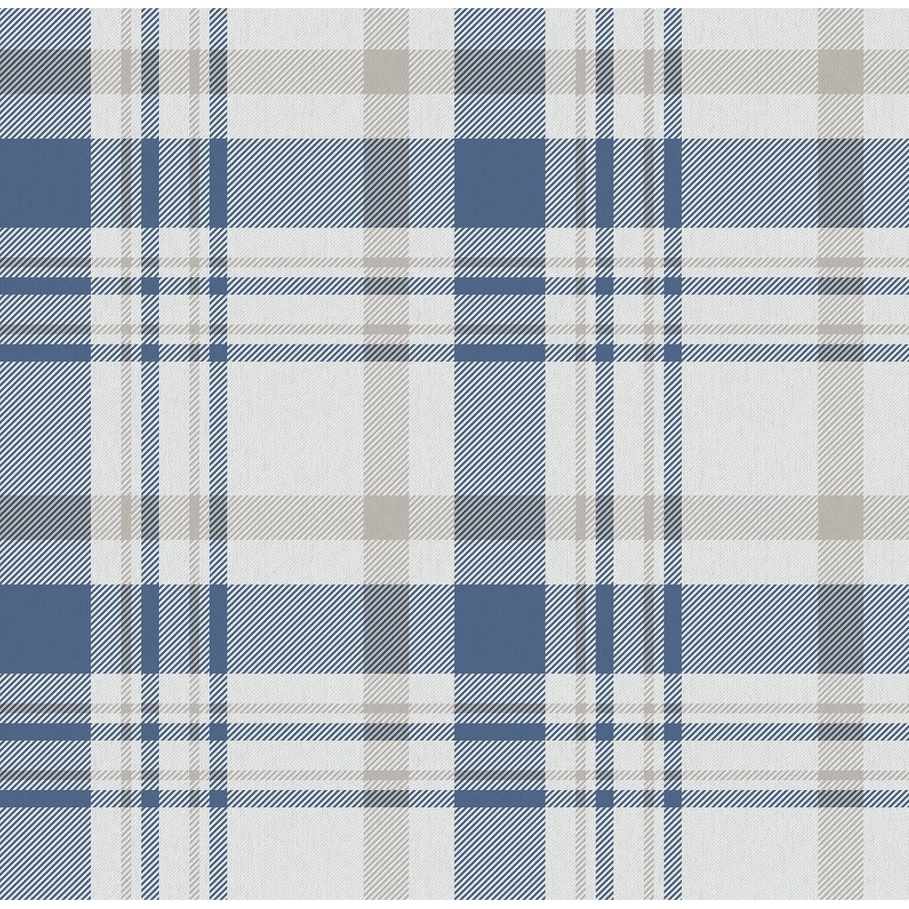 Galerie Wallcoverings Spring Blossom Check Plaid Non-woven Matte Wallpaper Roll