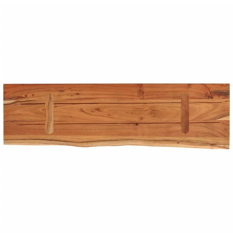 vidaXL Wall Shelf Natural wood Solid acacia wood