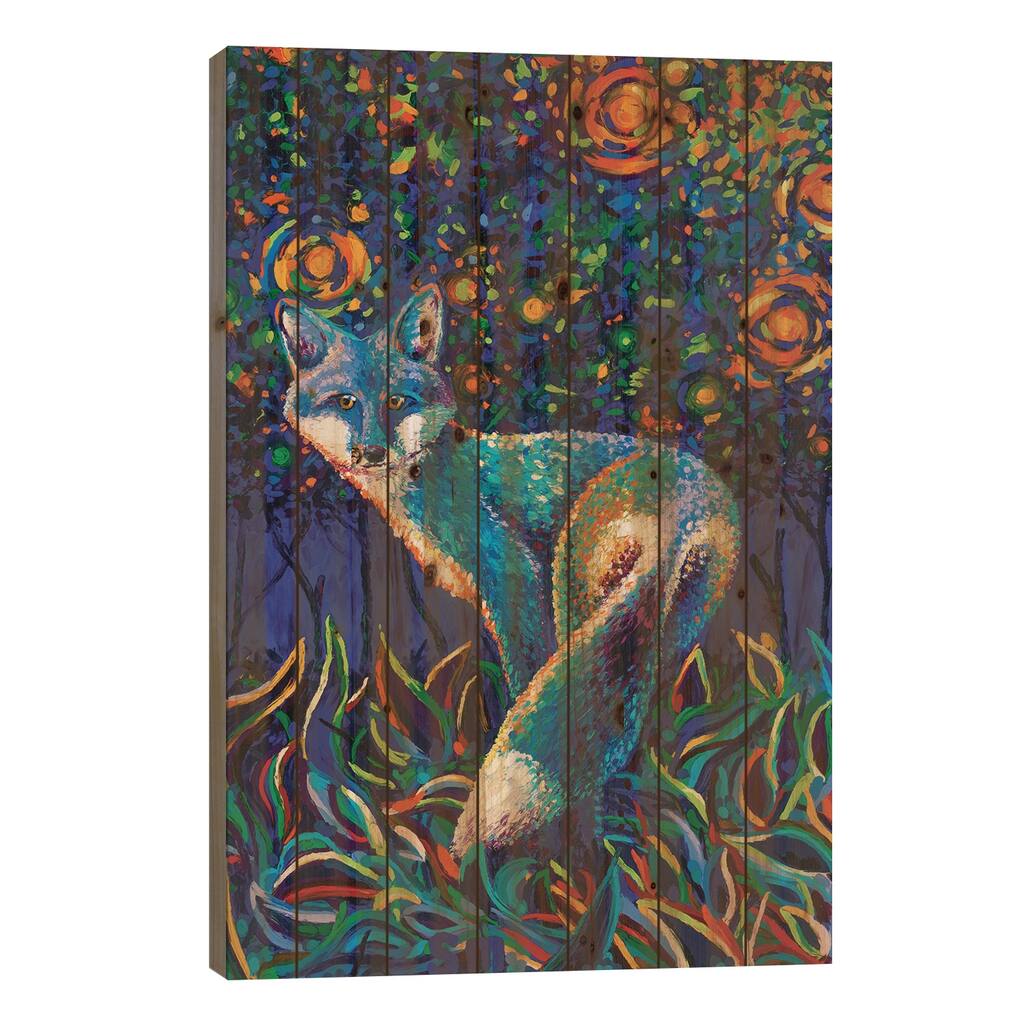 Luminous Kit Print On Wood by Simone Majetich - Multi-Color
