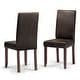 preview thumbnail 50 of 111, WYNDENHALL Normandy Transitional Parson Dining Chair (Set of 2) - 18.1"w x 18.5" d x 39.4" h