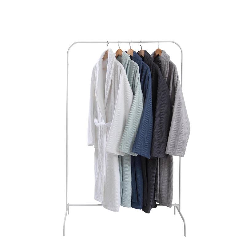 Ozan Premium Home Chevron Luxury Collection 100% Turkish Cotton Unisex Bathrobe