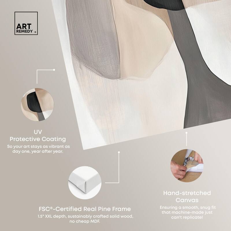Curvilinear Composition II Canvas by Art Remedy, Gallery Wrapped