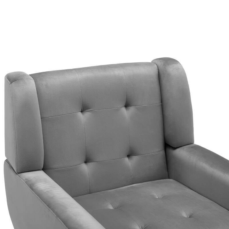 Set of 2 Tufted Upholstered Accent Armchair