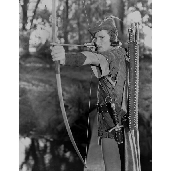 Shop Errol Flynn Firing Arrow In Robin Hood Attire Photo Print