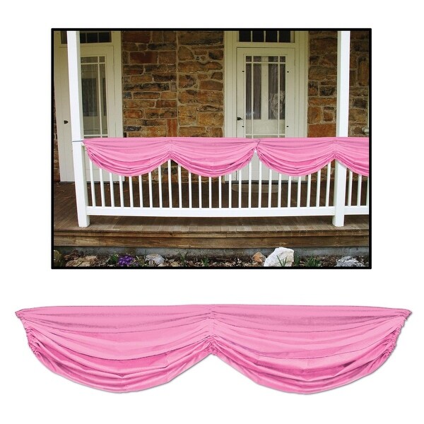 Shop Pack Of 6 Festive Pink Baby Shower Fabric Bunting Hanging Shop Pack Of 6 Festive Pink Baby Shower Fabric Bunting Hanging