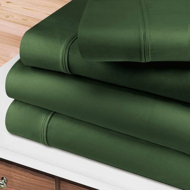 Egyptian Cotton 400 Thread Count Solid Bed Sheet Set by Superior