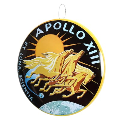 Apollo 13 Dome Metal Wall Sign - 15.5" x 15.5"