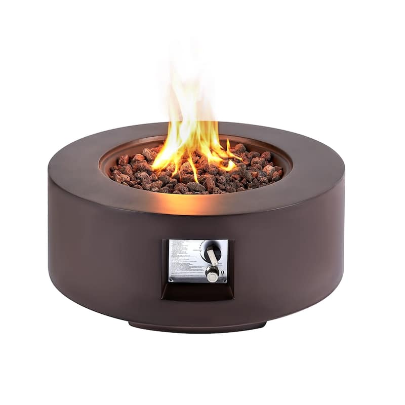 AVAWING 50,000 BTU 30" Outdoor Round Propane Fire Pit Table