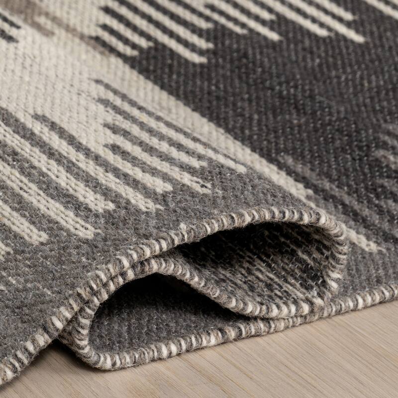 Memento Abstract Reversible Wool Area Rug