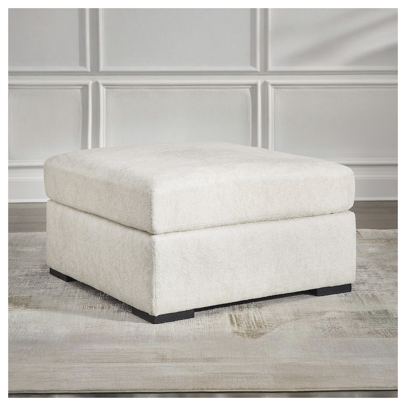 Signature Design by Ashley Chessington Ivory Oversized Accent Ottoman - 39"W x 39"D x 22"H - Ivory