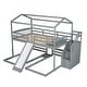 preview thumbnail 6 of 25, Solid Pine Wood and MDF Full over Twin & Twin Bunk Bed,Built-in Drawer and Shelf,with Slide and Storage Staircase