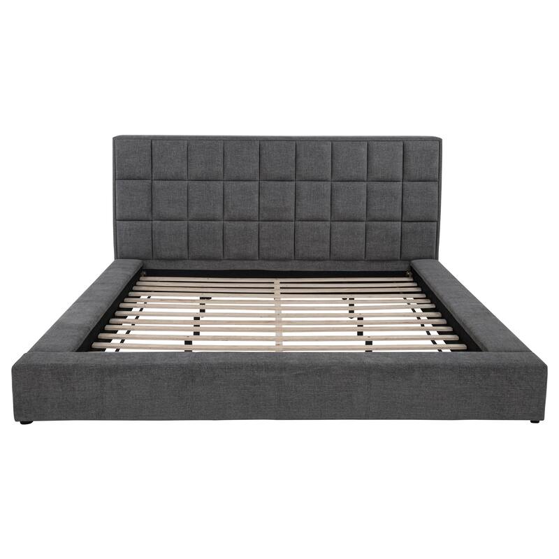 Dreux Upholstered Panel Platform Bed