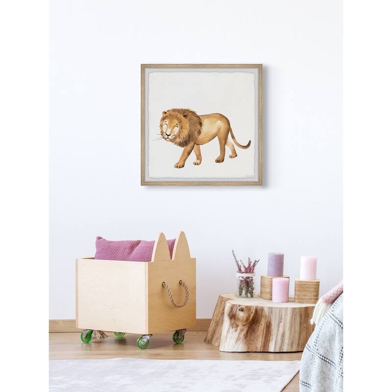 The Big Cat Framed Wall Art, Elegant Home Touch - Sophisticated Artwork for Refined Décor