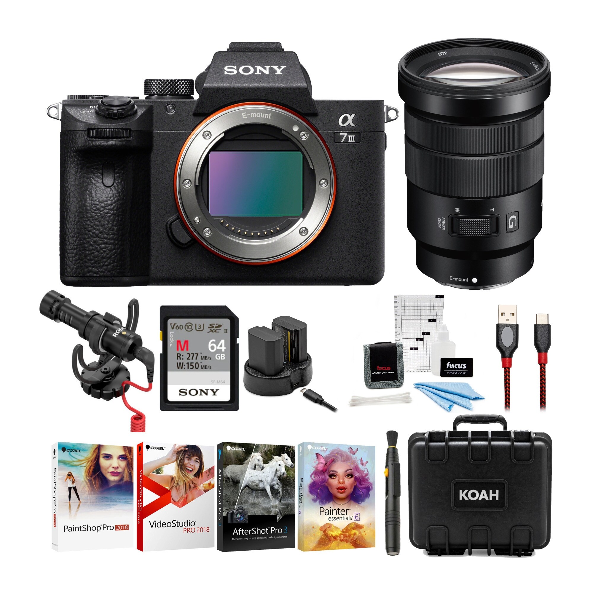 Sony Iii Full Frame Mirrorless Camera With 18 105mm Lens Bundle Overstock