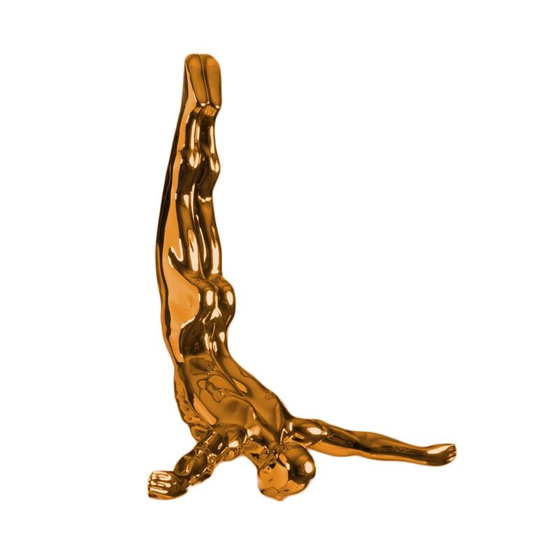 HomeRoots 7" Black Diver Resin Wall Decor